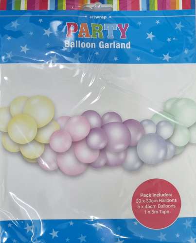 Pastel Balloon Garland - Click Image to Close